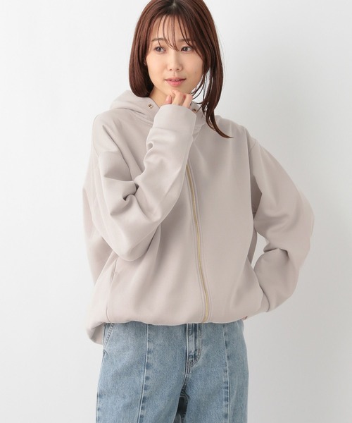 ベージュラスイチ！カシウェア　パーカー　XL　ベージュ ikka（イッカ）の「7分清潔ストレッチパーカー（パーカー）」 - WEAR
