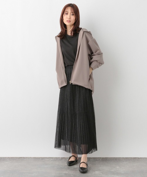 GLOBAL WORK（グローバルワーク）の「ライトクッションZIPパーカー/115482（パーカー・レディース・モカ/ブラック/グレイッシュベージュ/杢グレー・LARGE/MEDIUM）」の18枚目の写真