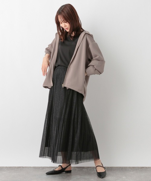 GLOBAL WORK（グローバルワーク）の「ライトクッションZIPパーカー/115482（パーカー・レディース・モカ/ブラック/グレイッシュベージュ/杢グレー・LARGE/MEDIUM）」の19枚目の写真