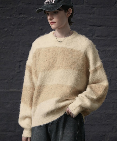 ENDER PRODUCTS（エンダープロダクツ）の「ストレイタムWジャガードウォッシャブルシャギーニット【ENDER PRODUCTS/エンダープロダクツ】（ニット/セーター・メンズ・ネイビー系/アイボリー系/レッド系・L/M）」の17枚目の写真