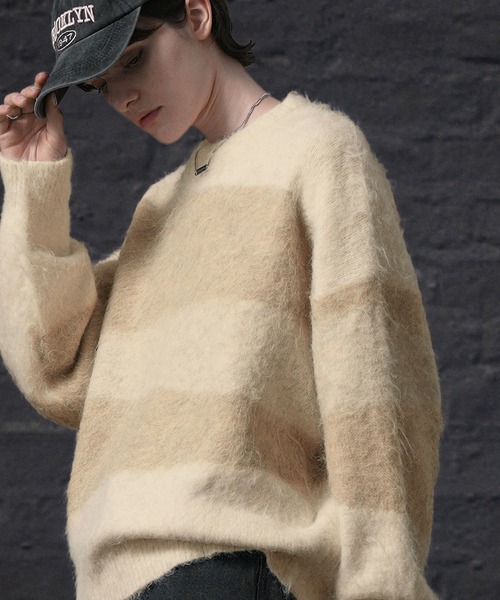 ENDER PRODUCTS（エンダープロダクツ）の「ストレイタムWジャガードウォッシャブルシャギーニット【ENDER PRODUCTS/エンダープロダクツ】（ニット/セーター・メンズ・ネイビー系/アイボリー系/レッド系・L/M）」の18枚目の写真