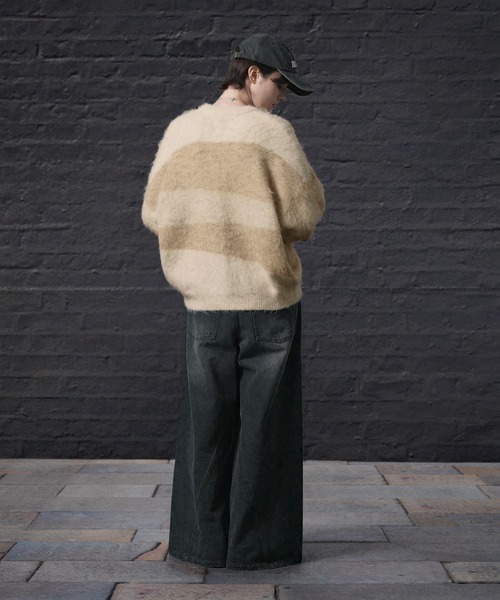 ENDER PRODUCTS（エンダープロダクツ）の「ストレイタムWジャガードウォッシャブルシャギーニット【ENDER PRODUCTS/エンダープロダクツ】（ニット/セーター・メンズ・ネイビー系/アイボリー系/レッド系・L/M）」の12枚目の写真