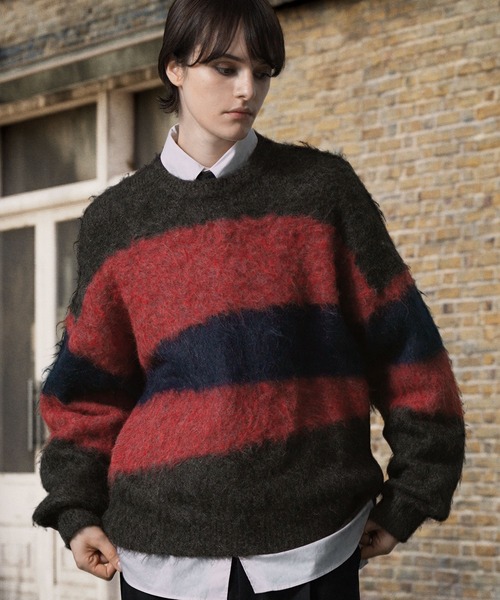 ENDER PRODUCTS（エンダープロダクツ）の「ストレイタムWジャガードウォッシャブルシャギーニット【ENDER PRODUCTS/エンダープロダクツ】（ニット/セーター・メンズ・ネイビー系/アイボリー系/レッド系・L/M）」の19枚目の写真