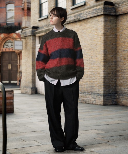 ENDER PRODUCTS（エンダープロダクツ）の「ストレイタムWジャガードウォッシャブルシャギーニット【ENDER PRODUCTS/エンダープロダクツ】（ニット/セーター・メンズ・ネイビー系/アイボリー系/レッド系・L/M）」の20枚目の写真