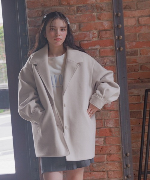 セール】軽やかストレッチミドルコート/AND YUA ANY/115794