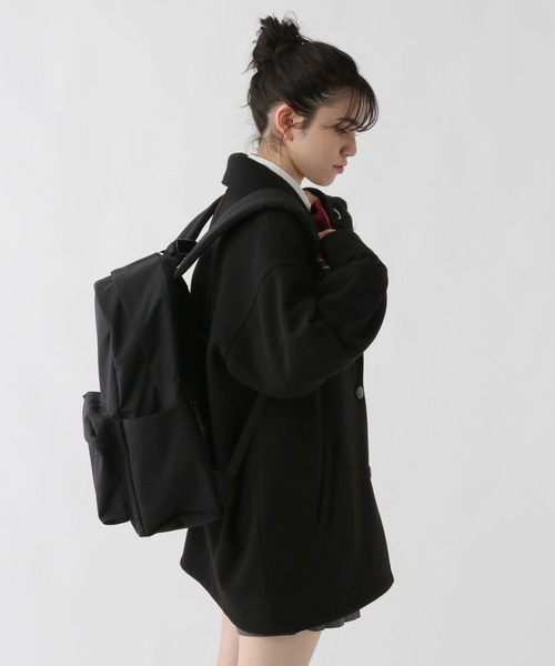 GLOBAL WORK（グローバルワーク）の「軽やかストレッチミドルコート/AND YUA ANY/115794（チェスターコート・キッズ・アイボリー/ブラック・150cm/160cm）」の20枚目の写真