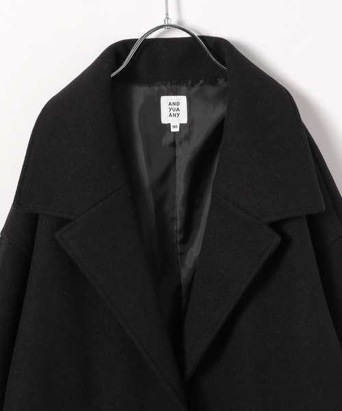 GLOBAL WORK（グローバルワーク）の「軽やかストレッチミドルコート/AND YUA ANY/115794（チェスターコート・キッズ・アイボリー/ブラック・150cm/160cm）」の13枚目の写真