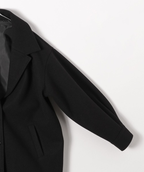 GLOBAL WORK（グローバルワーク）の「軽やかストレッチミドルコート/AND YUA ANY/115794（チェスターコート・キッズ・アイボリー/ブラック・150cm/160cm）」の8枚目の写真