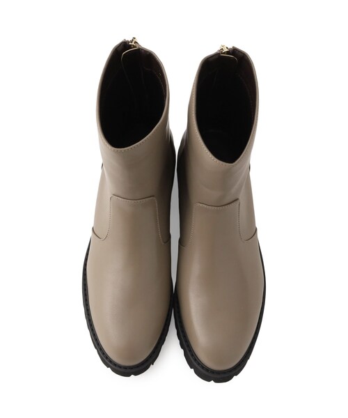 grove（グローブ）の「◆【人間工学】トラックソールバックファスナーブーツ（ブーツ・レディース・ブラック/ベージュ・M/L）」の6枚目の写真