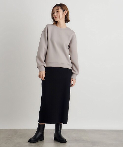 grove（グローブ）の「◆【人間工学】トラックソールバックファスナーブーツ（ブーツ・レディース・ブラック/ベージュ・M/L）」の8枚目の写真