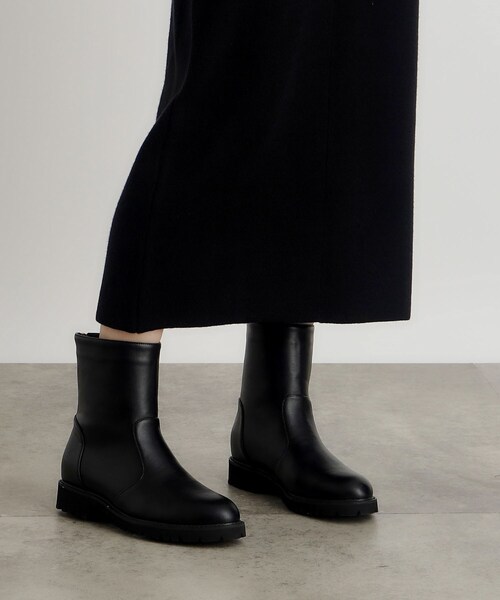 grove（グローブ）の「◆【人間工学】トラックソールバックファスナーブーツ（ブーツ・レディース・ブラック/ベージュ・M/L）」の9枚目の写真