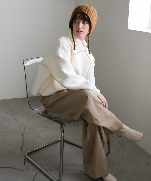 select MOCA（セレクトモカ）の「紐付きニット帽（ニットキャップ