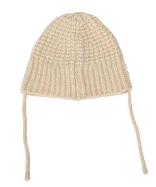 select MOCA(セレクトモカ)の「紐付きニット帽(ニットキャップ/ビーニー・レディース・ブラウン/ブラック/アイボリー・FREE)」の17枚目の写真