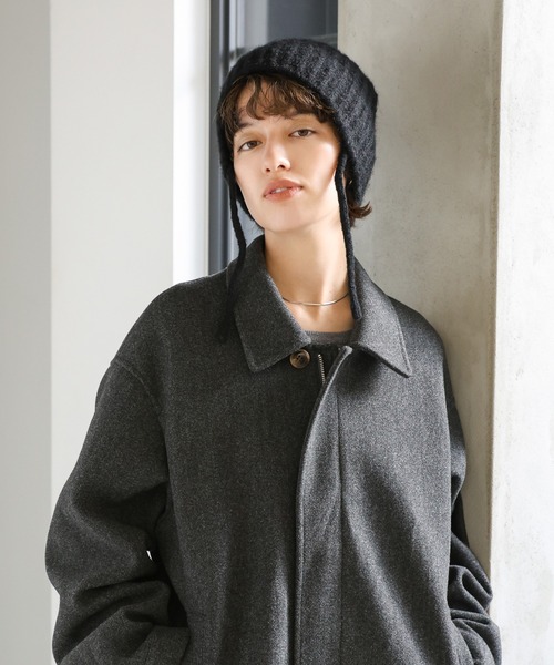 select MOCA(セレクトモカ)の「紐付きニット帽(ニットキャップ/ビーニー・レディース・ブラウン/ブラック/アイボリー・FREE)」の10枚目の写真