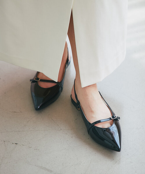 La boutique BonBon（ラブティックボンボン）の「スリングバックベルトサンダル（サンダル・レディース・シルバー/ブラック・23.5cm/24cm/23cm）」の4枚目の写真