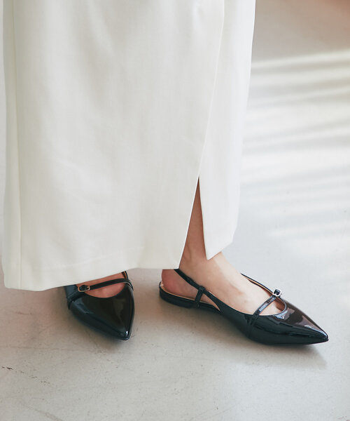 La boutique BonBon（ラブティックボンボン）の「スリングバックベルトサンダル（サンダル・レディース・シルバー/ブラック・23.5cm/24cm/23cm）」の5枚目の写真