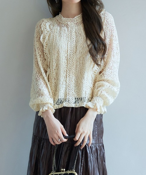 ✨新品❤️トーガアーカイブ 総レース　シャツ　ブラウス　長袖　ドレスシャツ　大きめ ✨新品❤️トーガアーカイブ 総レース シャツ ブラウス 長袖 ドレス