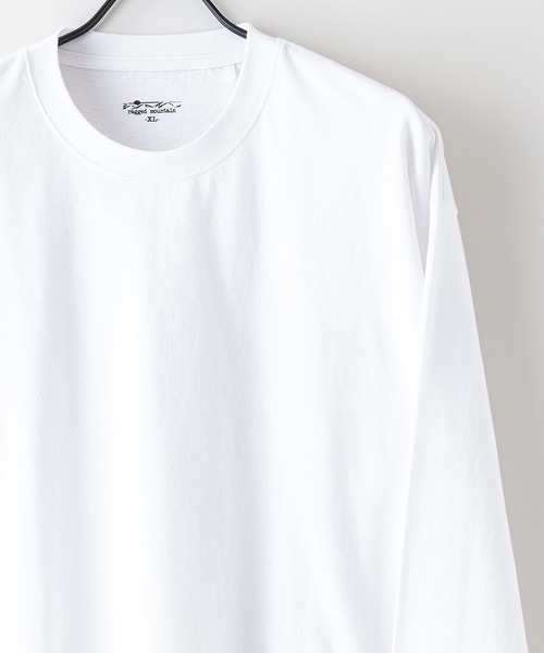 ragged mountain(ラギットマウンテン)の「【RAGGED MOUNTAIN/ラギットマウンテン】バックプリント ロングスリーブTシャツ(Tシャツ/カットソー・メンズ・ブラック/ホワイト/カーキ/グレイッシュブルー・X-LARGE/LARGE/MEDIUM)」の7枚目の写真