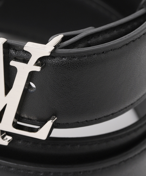 WOOALONG(ウアロン)の「【WOOALONG/ウアロン】signature Logo Leather Belt / SD5AAB322(ベルト・メンズ・ブラック系その他・FREE)」の2枚目の写真