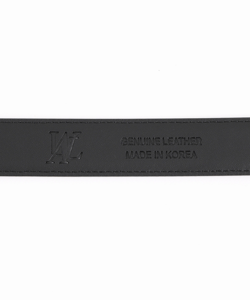 WOOALONG(ウアロン)の「【WOOALONG/ウアロン】signature Logo Leather Belt / SD5AAB322(ベルト・メンズ・ブラック系その他・FREE)」の3枚目の写真