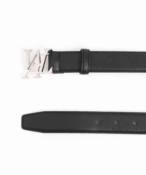 WOOALONG(ウアロン)の「【WOOALONG/ウアロン】signature Logo Leather Belt / SD5AAB322(ベルト・メンズ・ブラック系その他・FREE)」の4枚目の写真