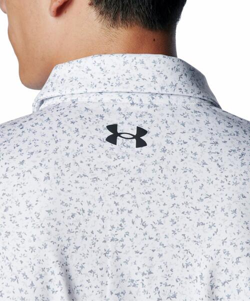 UNDER ARMOUR(アンダーアーマー)の「UAプレーオフ プリント ロングスリーブ ポロ(ゴルフ/メンズ)(ポロシャツ・メンズ・ホワイト・L/XL/2XL/M)」の5枚目の写真
