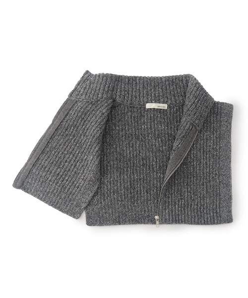 SHOO・LA・RUE（シューラルー）の「◆レイヤード風コーデが楽しめる ニットネックウォーマー（ネックウォーマー/スヌード・レディース・グレー/ブラック/ベージュ・00）」の7枚目の写真