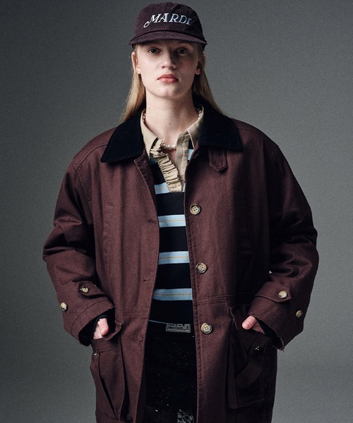 新品▪️ Mardi Mercredi ▪️キャップ▪️ブラウン Mardi Mercredi（マルディメクルディ）の「CAP MARDI LOGO ROPE
