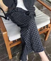 チェックテーパードパンツ｜J'aDoRe JUN ONLINE OUTLET