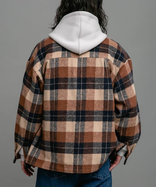 URBAN RESEARCH Sonny Label(アーバンリサーチサニーレーベル)の「シャギーチェックレギュラーカラーシャツ(シャツ/ブラウス・メンズ・ブルー系その他/レッド系その他/ブラウン系その他・LARGE/MEDIUM)」の7枚目の写真