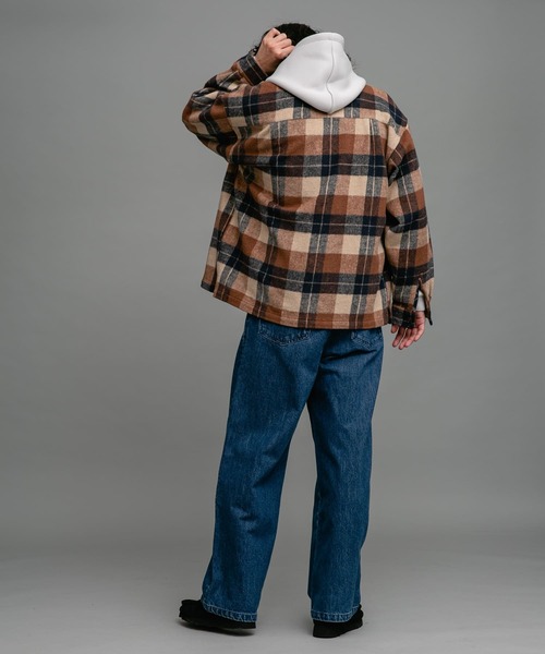 URBAN RESEARCH Sonny Label(アーバンリサーチサニーレーベル)の「シャギーチェックレギュラーカラーシャツ(シャツ/ブラウス・メンズ・ブルー系その他/レッド系その他/ブラウン系その他・LARGE/MEDIUM)」の11枚目の写真