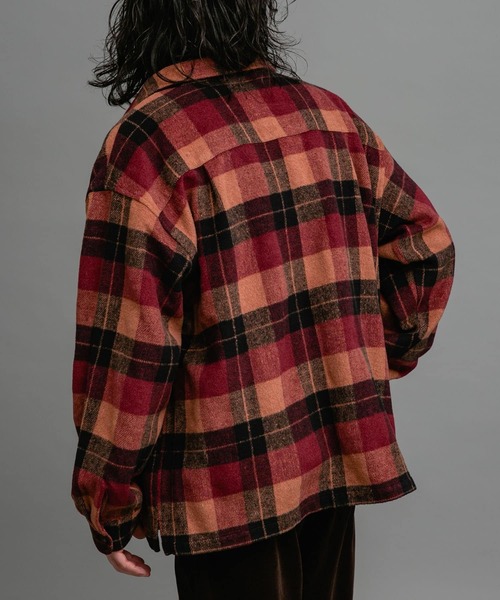 URBAN RESEARCH Sonny Label(アーバンリサーチサニーレーベル)の「シャギーチェックレギュラーカラーシャツ(シャツ/ブラウス・メンズ・ブルー系その他/レッド系その他/ブラウン系その他・LARGE/MEDIUM)」の15枚目の写真