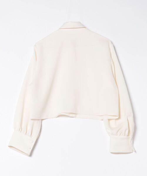 ブラウス シャツ cropped boxy shirt(クロップド丈ボクシーシャツ) レディース セール】cropped boxy shirt(クロップド丈ボクシーシャツ
