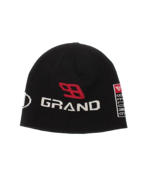 jouetie(ジュエティ)の「レーシングジャガードビーニー(ニットキャップ/ビーニー・レディース・ブラック/グレー/グリーン・FREE)」の1枚目の写真