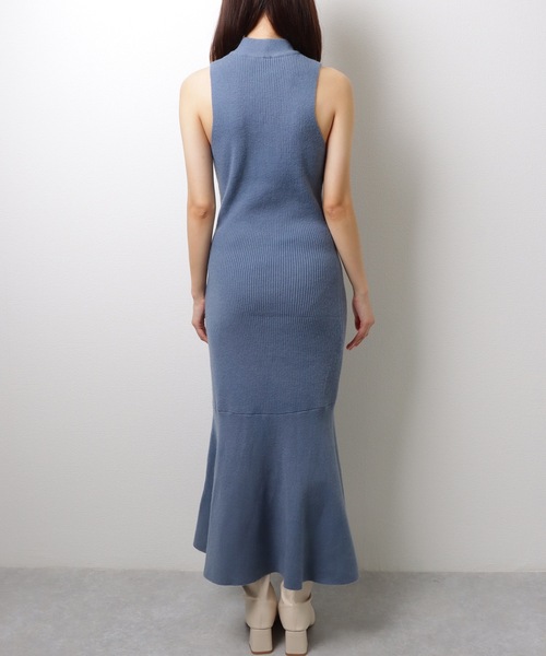 Lace Ladies(レースレディース)の「【2点セット】プチハイネック ノースリーブ マーメイド ロング ニット ワンピース(ワンピース・レディース・ダークグレー/ブルーグレー/ラベンダー/ブラック・FREE/S)」の21枚目の写真