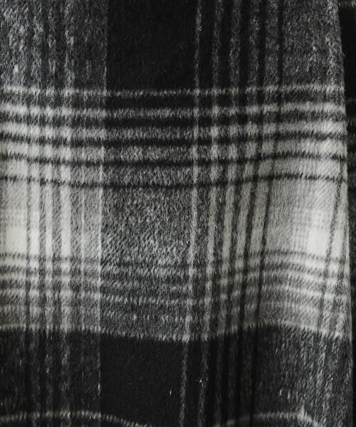 DRESKIP（ドレスキップ）の「◆【S-LL】見た目もあったか シャギー調チェックフレアスカート（スカート・レディース・ベージュ系1/ワイン系3/ブラック系1・04/03/02/01）」の7枚目の写真