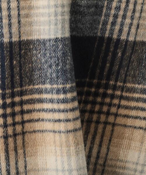 DRESKIP（ドレスキップ）の「◆【S-LL】見た目もあったか シャギー調チェックフレアスカート（スカート・レディース・ベージュ系1/ワイン系3/ブラック系1・04/03/02/01）」の11枚目の写真
