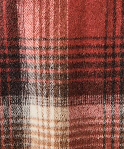 DRESKIP（ドレスキップ）の「◆【S-LL】見た目もあったか シャギー調チェックフレアスカート（スカート・レディース・ベージュ系1/ワイン系3/ブラック系1・04/03/02/01）」の15枚目の写真