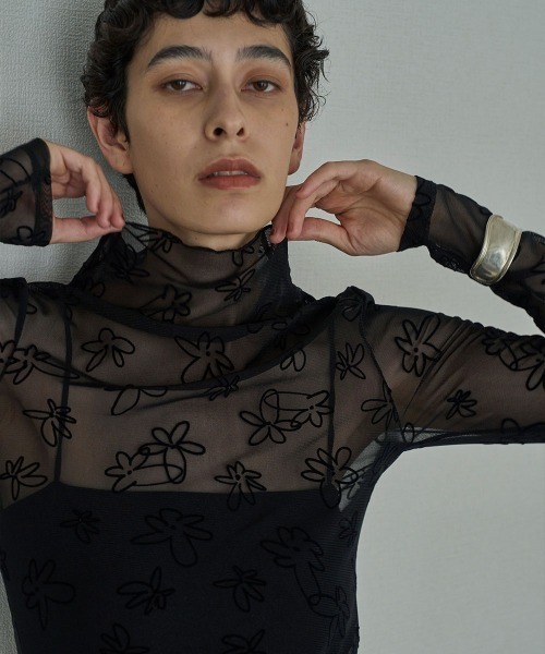 FLOCKY SHEER TOPS（その他トップス）｜marjour（マージュール）