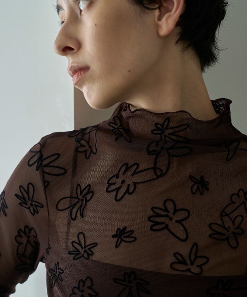 FLOCKY SHEER TOPS（その他トップス）｜marjour（マージュール）