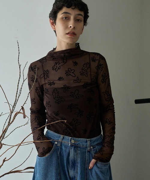 FLOCKY SHEER TOPS（その他トップス）｜marjour（マージュール）