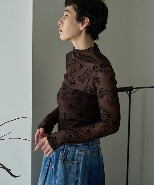 FLOCKY SHEER TOPS（その他トップス）｜marjour（マージュール）