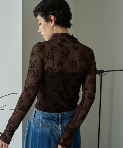 FLOCKY SHEER TOPS（その他トップス）｜marjour（マージュール）