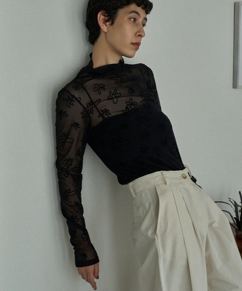 FLOCKY SHEER TOPS（その他トップス）｜marjour（マージュール）