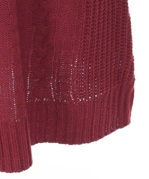 axes femme（アクシーズファム）の「Ｗ編み上げニットチュニック（チュニック・レディース・ブラック/ミント/ワイン/キナリ/ピンク・FREE）」の21枚目の写真