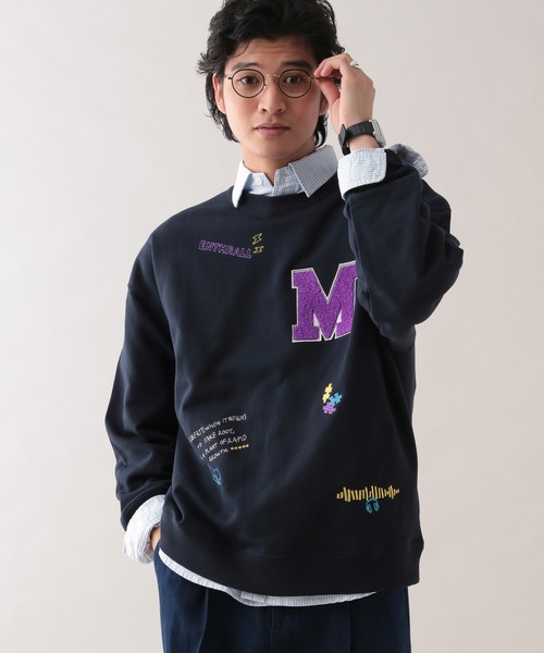 サガラワッペン/刺繍デザインオーバーサイズスウェット（スウェット）｜RAGEBLUE（レイジブルー） 6,991円