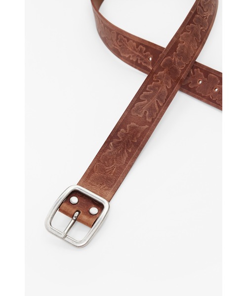 Desigual（デシグアル）の「リーフデザインレザーベルト（ベルト・レディース・ブラウン・S/M/L）」の2枚目の写真