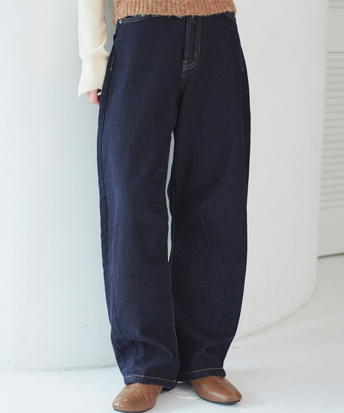USAコットンカーブペインターデニムパンツ セール】カーブラインデニムパンツ（デニムパンツ）｜titivate