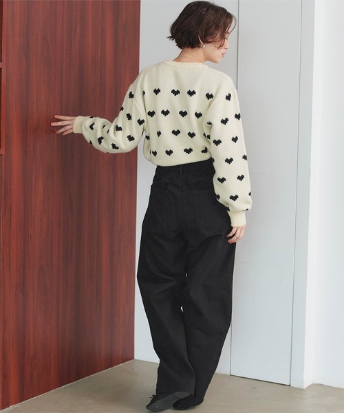 titivate(ティティベイト)の「カーブラインデニムパンツ(デニムパンツ・レディース・ブラック系その他/ブラック系その他2/アイボリー/ライトブルー/インディゴブルー/ブルー・M)」の14枚目の写真