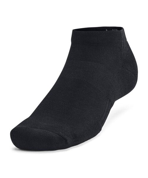 UNDER ARMOUR（アンダーアーマー）の「UAトレーニング コットン ローカット ソックス （3足セット）（トレーニング/メンズ/レディース）（ソックス/靴下・レディース・ブラック・S/L/M）」の2枚目の写真